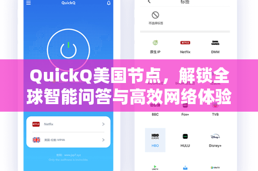 QuickQ美国节点，解锁全球智能问答与高效网络体验的密钥