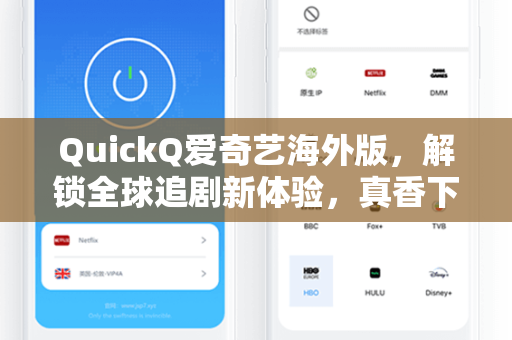 QuickQ爱奇艺海外版,解锁全球追剧新体验,真香下载指南-第1张图片-QuickQ安全版下载 - 公共Wi-Fi防追踪 | 零日志政策 QuickQ爱奇艺海外版,解锁全球追剧新体验,真香下载指南-第1张图片-QuickQ安全版下载 - 公共Wi-Fi防追踪 | 零日志政策