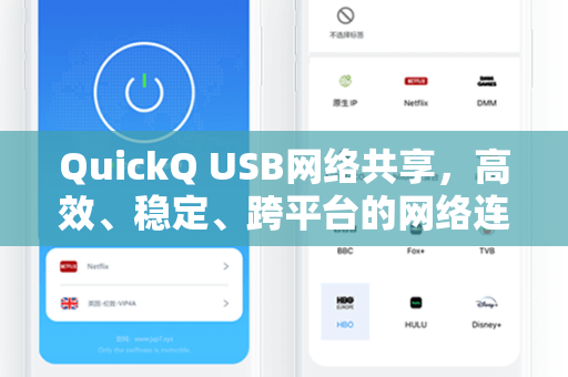 QuickQ USB网络共享，高效、稳定、跨平台的网络连接新方案
